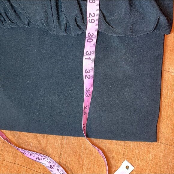 Y2K. Joseph Ribkoff Black Sleeveless V-Neck Bubble Mini  Dress Women’s Size 4 - Picture 7 of 8